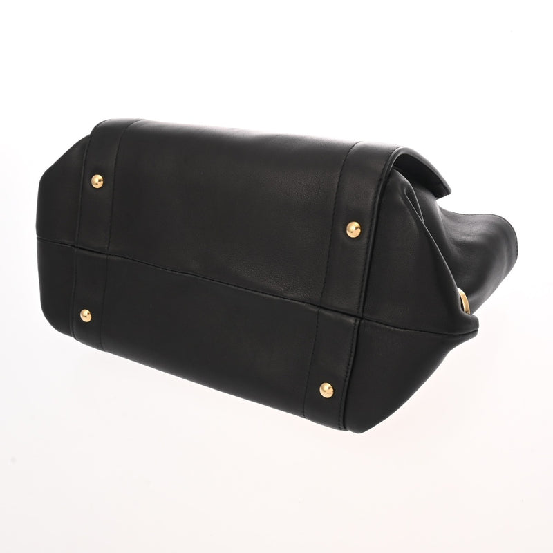 フェラガモ 2WAY トートバッグ ブラック レディース レザー 2WAYバッグ