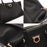 SALVATORE FERRAGAMO フェラガモ 2WAY トートバッグ ブラック レディース レザー 2WAYバッグ ABランク 中古 銀蔵