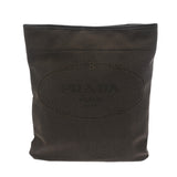 PRADA プラダ カーキ レディース ジャガード レザー ショルダーバッグ ABランク 中古 銀蔵