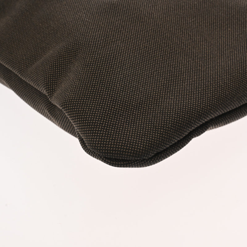 PRADA プラダ カーキ レディース ジャガード レザー ショルダーバッグ ABランク 中古 銀蔵