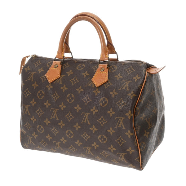 LOUIS VUITTON ルイヴィトン モノグラム スピーディ 30 ブラウン M41526 レディース モノグラムキャンバス ハンドバッグ Bランク 中古 銀蔵