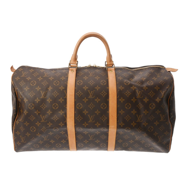 LOUIS VUITTON ルイヴィトン モノグラム キーポル 55 ブラウン M41424 ユニセックス モノグラムキャンバス ボストンバッグ Bランク 中古 銀蔵