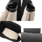 BALENCIAGA バレンシアガ ネイビーカバス S ホワイト ブラック 339933 レディース キャンバス レザー ハンドバッグ Bランク 中古 銀蔵