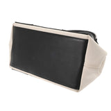 BALENCIAGA バレンシアガ ネイビーカバス S ホワイト ブラック 339933 レディース キャンバス レザー ハンドバッグ Bランク 中古 銀蔵