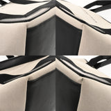 BALENCIAGA バレンシアガ ネイビーカバス S ホワイト ブラック 339933 レディース キャンバス レザー ハンドバッグ Bランク 中古 銀蔵