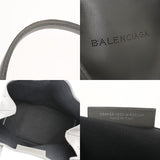 BALENCIAGA バレンシアガ ネイビーカバス S グレー 339933 レディース レザー ハンドバッグ Bランク 中古 銀蔵