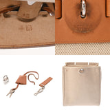 HERMES エルメス エールバッグ アド ナチュラル/エクリュ □D刻印(2000年頃) ユニセックス トワルアッシュ リュック・デイパック Bランク 中古 銀蔵