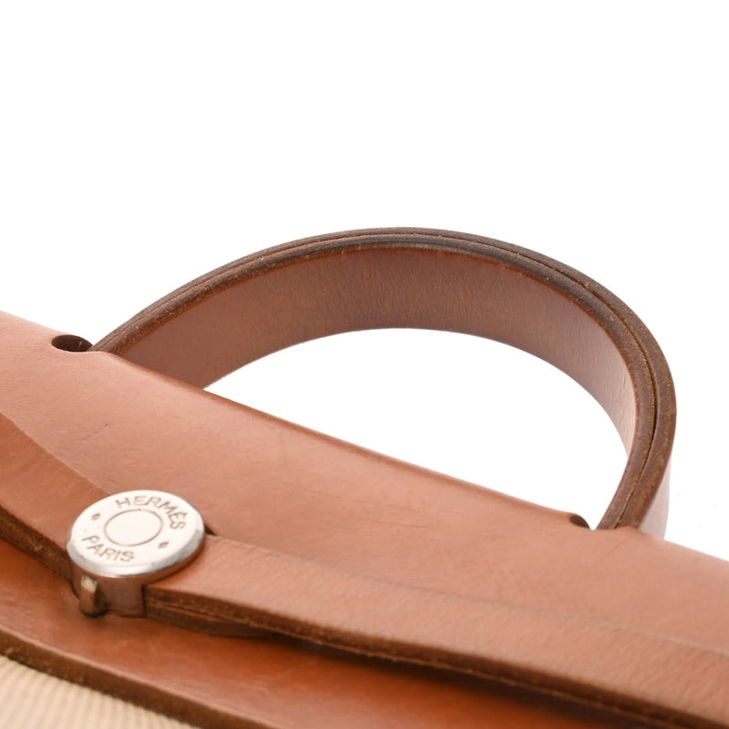 HERMES エルメス エールバッグ アド ナチュラル/エクリュ □D刻印(2000年頃) ユニセックス トワルアッシュ リュック・デイパック Bランク 中古 銀蔵