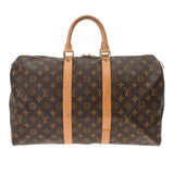 LOUIS VUITTON ルイヴィトン モノグラム キーポル 45 ブラウン M41428 ユニセックス モノグラムキャンバス ボストンバッグ Bランク 中古 銀蔵