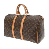 LOUIS VUITTON ルイヴィトン モノグラム キーポル 45 ブラウン M41428 ユニセックス モノグラムキャンバス ボストンバッグ Bランク 中古 銀蔵