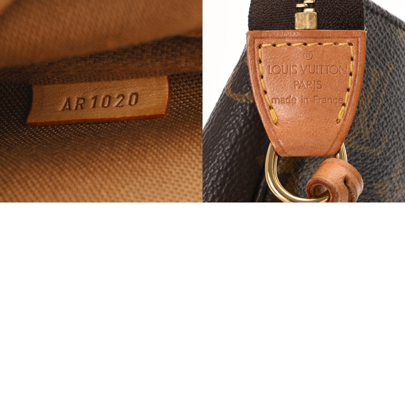 LOUIS VUITTON ルイヴィトン モノグラム ポシェット アクセソワール ブラウン M51980 レディース モノグラムキャンバス アクセサリーポーチ Bランク 中古 銀蔵