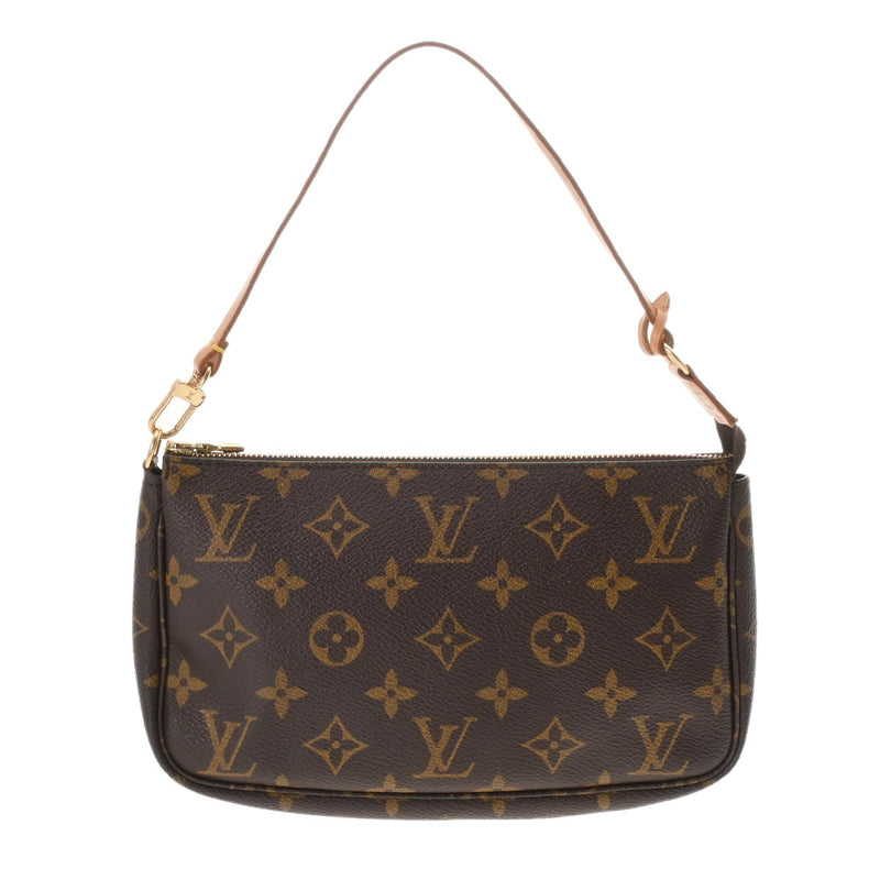 LOUIS VUITTON ルイヴィトン モノグラム ポシェット アクセソワール ブラウン M51980 レディース モノグラムキャンバス アクセサリーポーチ Bランク 中古 銀蔵
