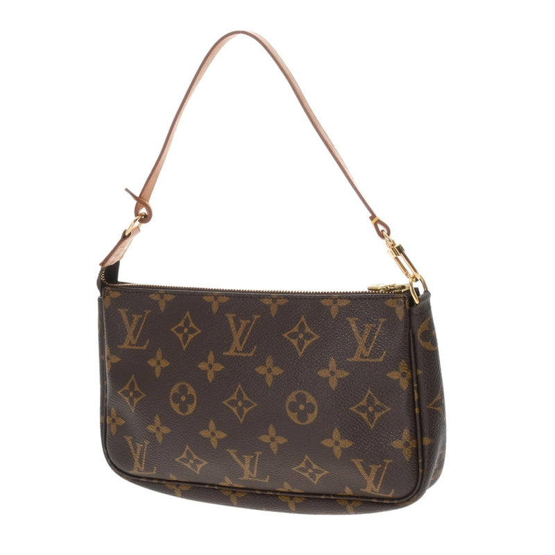 LOUIS VUITTON ルイヴィトン モノグラム ポシェット アクセソワール ブラウン M51980 レディース モノグラムキャンバス アクセサリーポーチ Bランク 中古 銀蔵