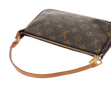 LOUIS VUITTON ルイヴィトン モノグラム ポシェット アクセソワール ブラウン M51980 レディース モノグラムキャンバス アクセサリーポーチ Bランク 中古 銀蔵