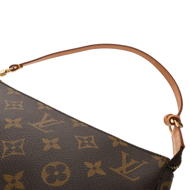 LOUIS VUITTON ルイヴィトン モノグラム ポシェット アクセソワール ブラウン M51980 レディース モノグラムキャンバス アクセサリーポーチ Bランク 中古 銀蔵