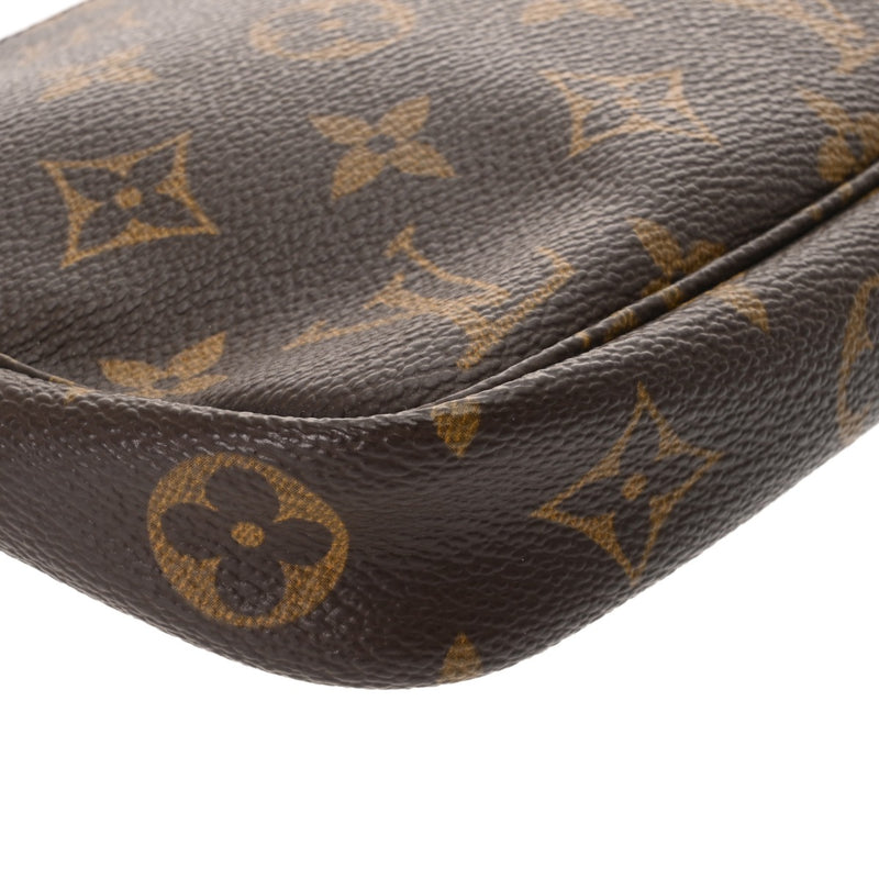 LOUIS VUITTON ルイヴィトン モノグラム ポシェット アクセソワール ブラウン M51980 レディース モノグラムキャンバス アクセサリーポーチ Bランク 中古 銀蔵