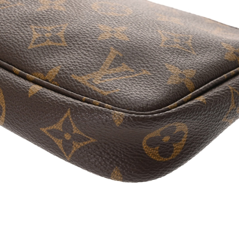 LOUIS VUITTON ルイヴィトン モノグラム ポシェット アクセソワール ブラウン M51980 レディース モノグラムキャンバス アクセサリーポーチ Bランク 中古 銀蔵