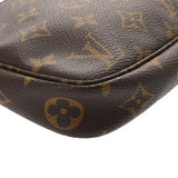 LOUIS VUITTON ルイヴィトン モノグラム ポシェット アクセソワール ブラウン M51980 レディース モノグラムキャンバス アクセサリーポーチ Bランク 中古 銀蔵