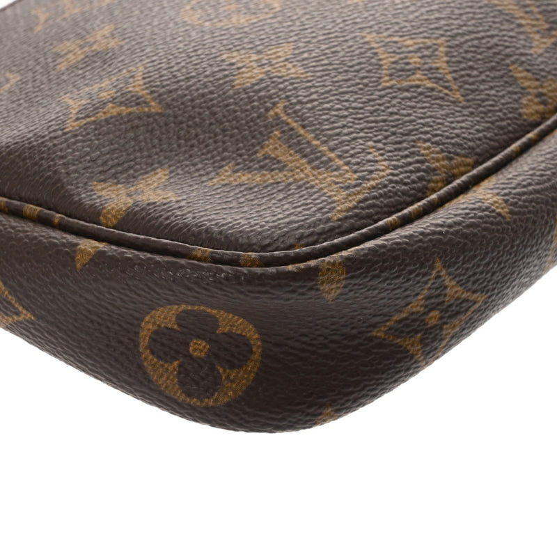LOUIS VUITTON ルイヴィトン モノグラム ポシェット アクセソワール ブラウン M51980 レディース モノグラムキャンバス アクセサリーポーチ Bランク 中古 銀蔵
