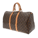 LOUIS VUITTON ルイヴィトン モノグラム キーポル 45 ブラウン M41428 ユニセックス モノグラムキャンバス ボストンバッグ Bランク 中古 銀蔵