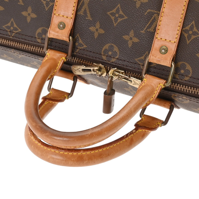 LOUIS VUITTON ルイヴィトン モノグラム キーポル 45 ブラウン M41428 ユニセックス モノグラムキャンバス ボストンバッグ Bランク 中古 銀蔵