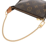 LOUIS VUITTON ルイヴィトン モノグラム ミニ ポシェット アクセソワール ブラウン M58009 レディース モノグラムキャンバス アクセサリーポーチ Bランク 中古 銀蔵