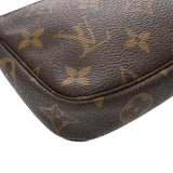 LOUIS VUITTON ルイヴィトン モノグラム ミニ ポシェット アクセソワール ブラウン M58009 レディース モノグラムキャンバス アクセサリーポーチ Bランク 中古 銀蔵