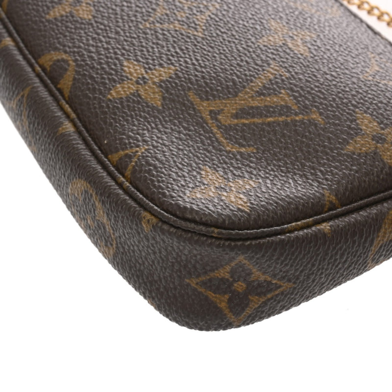 LOUIS VUITTON ルイヴィトン モノグラム ミニ ポシェット アクセソワール ブラウン M58009 レディース モノグラムキャンバス アクセサリーポーチ Bランク 中古 銀蔵