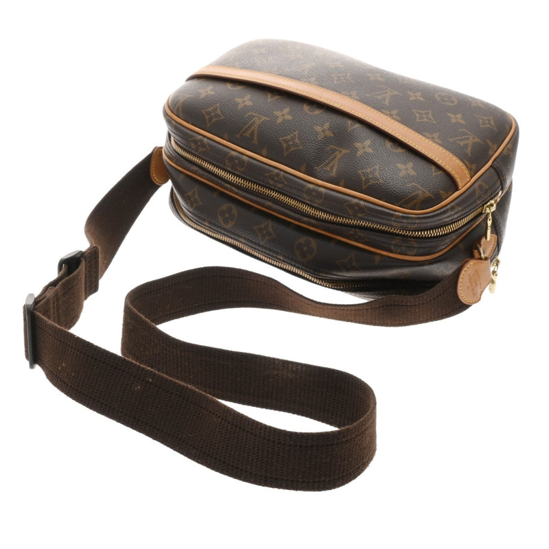 LOUIS VUITTON ルイヴィトン モノグラム リポーター PM ブラウン M45254 ユニセックス モノグラムキャンバス ショルダーバッグ Bランク 中古 銀蔵