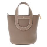 HERMES エルメス インザループ 18 エトゥープ B刻印(2023年頃) レディース トリヨンクレマンス ハンドバッグ Aランク 中古 銀蔵