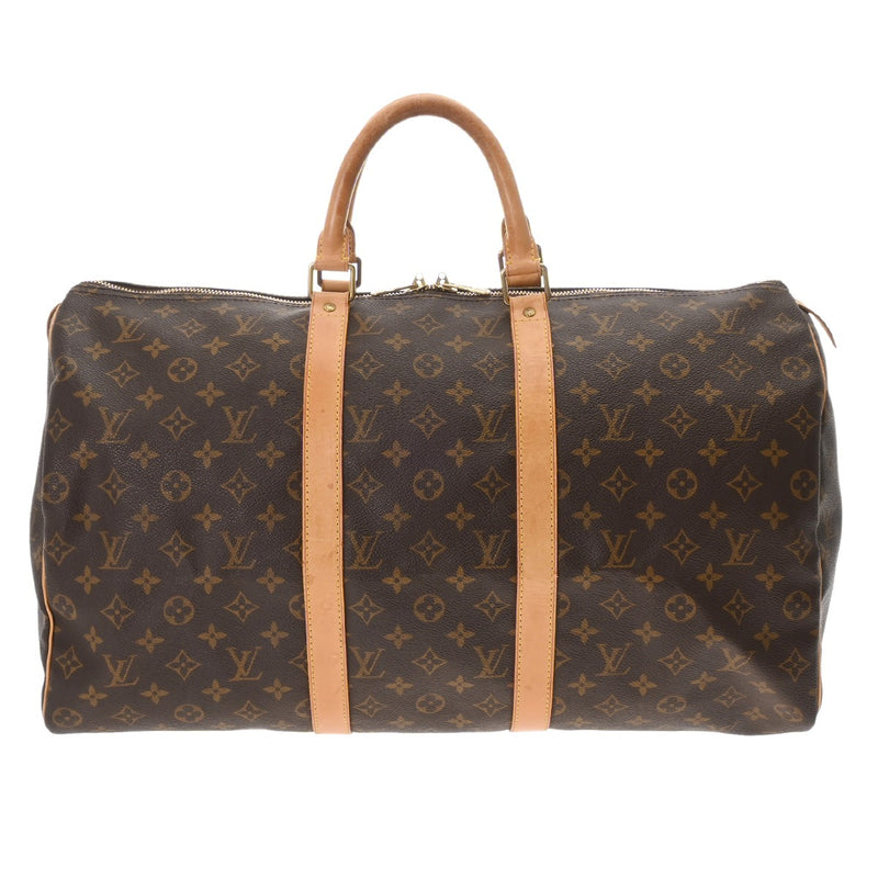 LOUIS VUITTON ルイヴィトン モノグラム キーポル 50 ブラウン M41426 ユニセックス モノグラムキャンバス ボストンバッグ Bランク 中古 銀蔵