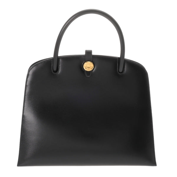 HERMES エルメス ダルヴィ PM ブラック □C刻印(1999年頃) レディース ボックスカーフ ハンドバッグ Aランク 中古 銀蔵
