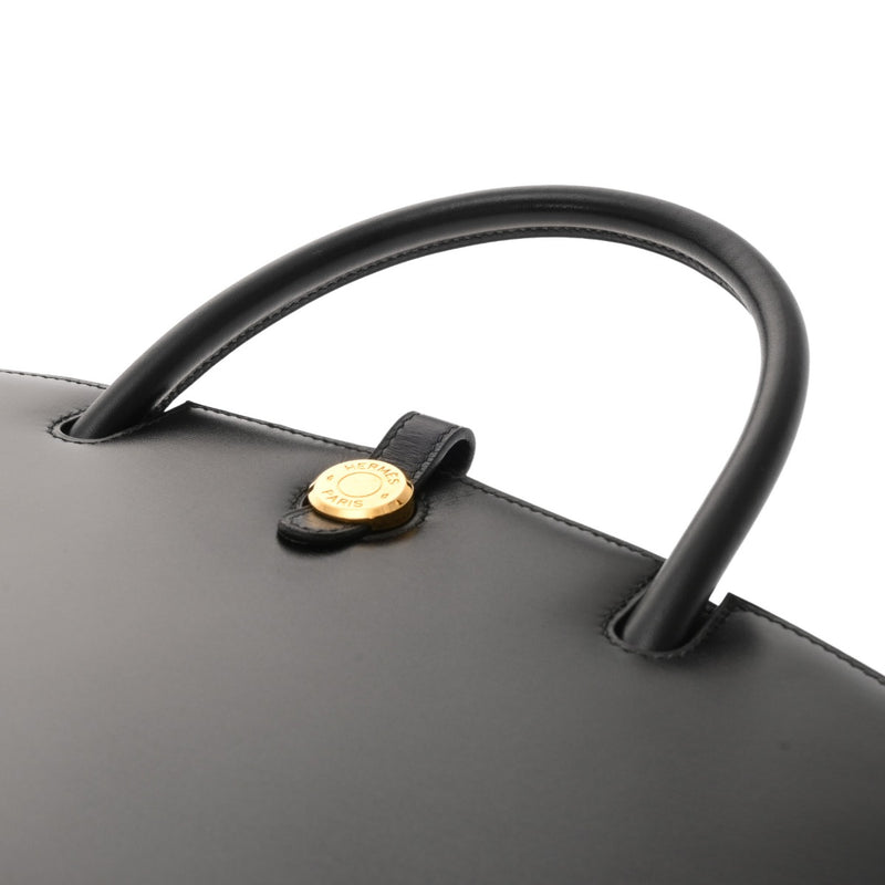 HERMES エルメス ダルヴィ PM ブラック □C刻印(1999年頃) レディース ボックスカーフ ハンドバッグ Aランク 中古 銀蔵