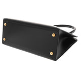 HERMES エルメス ダルヴィ PM ブラック □C刻印(1999年頃) レディース ボックスカーフ ハンドバッグ Aランク 中古 銀蔵