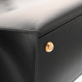 HERMES エルメス ダルヴィ PM ブラック □C刻印(1999年頃) レディース ボックスカーフ ハンドバッグ Aランク 中古 銀蔵