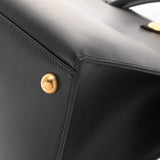 HERMES エルメス ダルヴィ PM ブラック □C刻印(1999年頃) レディース ボックスカーフ ハンドバッグ Aランク 中古 銀蔵