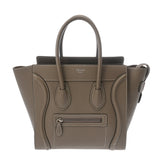 CELINE セリーヌ ラゲージ マイクロショッパー スリ レディース ドラムカーフ ハンドバッグ ABランク 中古 銀蔵