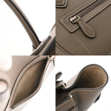 CELINE セリーヌ ラゲージ マイクロショッパー スリ レディース ドラムカーフ ハンドバッグ ABランク 中古 銀蔵