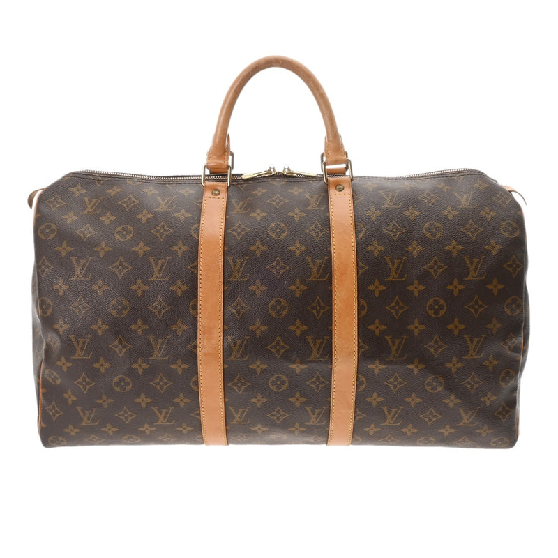 LOUIS VUITTON ルイヴィトン モノグラム キーポル 50 ブラウン M41426 ユニセックス モノグラムキャンバス ボストンバッグ Bランク 中古 銀蔵