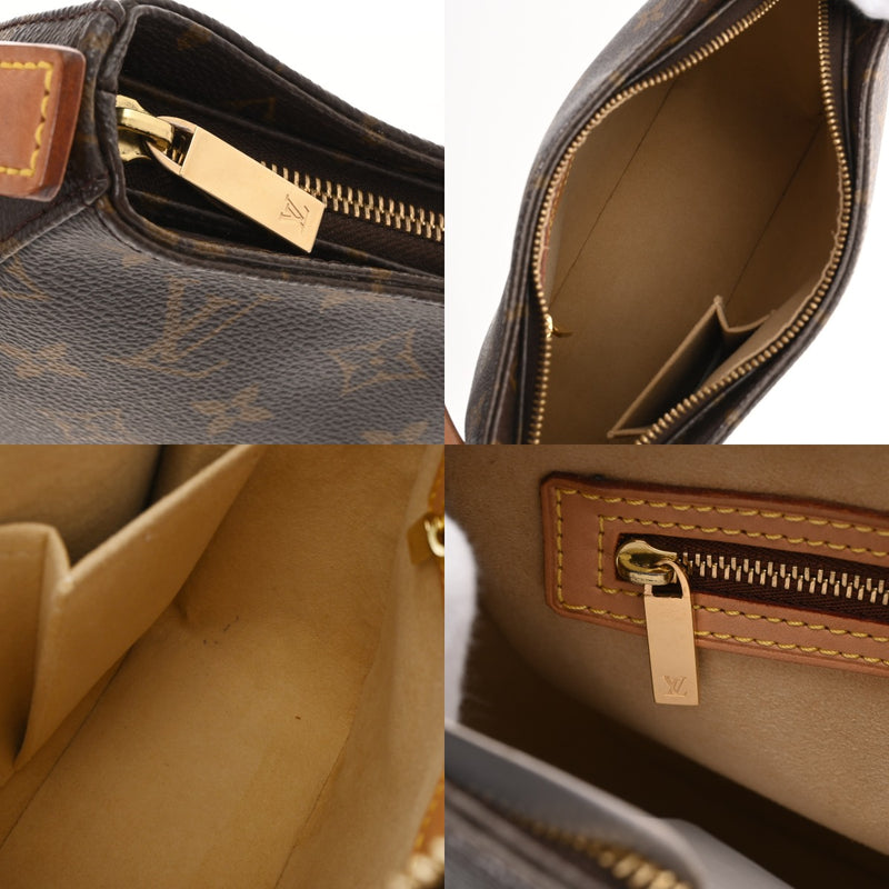 LOUIS VUITTON ルイヴィトン モノグラム ルーピング MM ブラウン M51146 レディース モノグラムキャンバス セミショルダーバッグ Bランク 中古 銀蔵