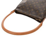 LOUIS VUITTON ルイヴィトン モノグラム ルーピング MM ブラウン M51146 レディース モノグラムキャンバス セミショルダーバッグ Bランク 中古 銀蔵