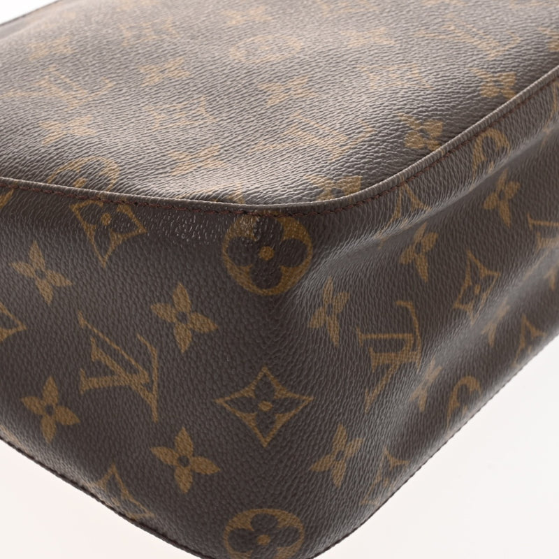 LOUIS VUITTON ルイヴィトン モノグラム ルーピング MM ブラウン M51146 レディース モノグラムキャンバス セミショルダーバッグ Bランク 中古 銀蔵
