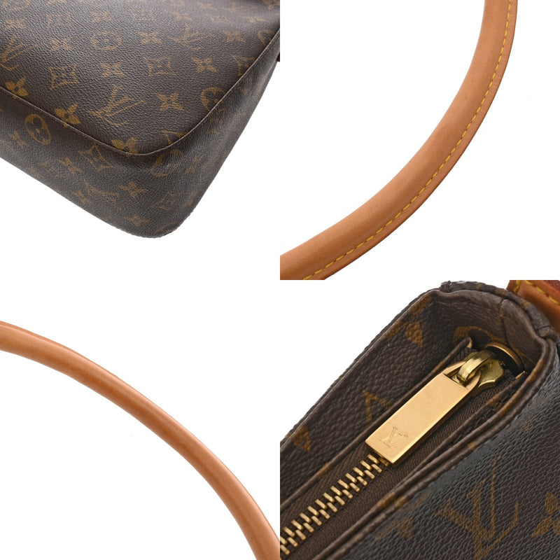 LOUIS VUITTON ルイヴィトン モノグラム ルーピング MM ブラウン M51146 レディース モノグラムキャンバス セミショルダーバッグ ABランク 中古 銀蔵