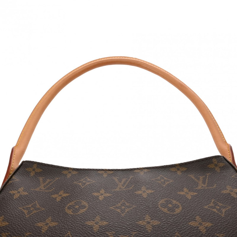 LOUIS VUITTON ルイヴィトン モノグラム ルーピング MM ブラウン M51146 レディース モノグラムキャンバス セミショルダーバッグ ABランク 中古 銀蔵