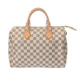 LOUIS VUITTON ルイヴィトン ダミエアズール スピーディ 30 ホワイト N41533 ユニセックス ダミエアズールキャンバス ハンドバッグ ABランク 中古 銀蔵