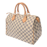LOUIS VUITTON ルイヴィトン ダミエアズール スピーディ 30 ホワイト N41533 ユニセックス ダミエアズールキャンバス ハンドバッグ ABランク 中古 銀蔵