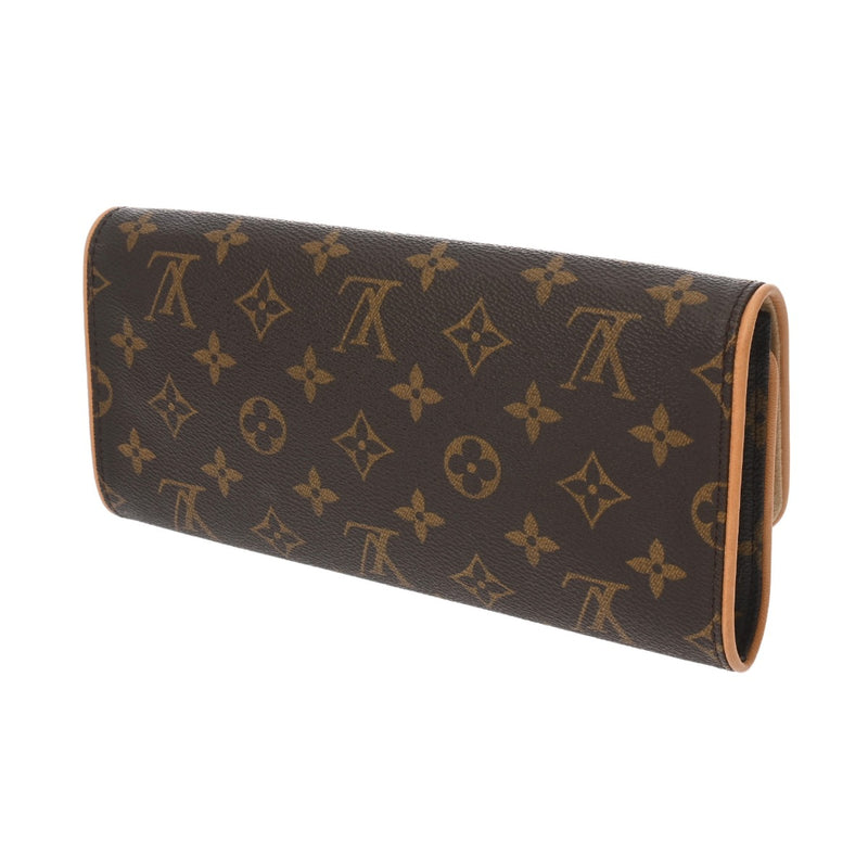 LOUIS VUITTON ルイヴィトン モノグラム ポシェットツイン GM 2WAY ブラウン M51852 レディース モノグラムキャンバス ショルダーバッグ ABランク 中古 銀蔵