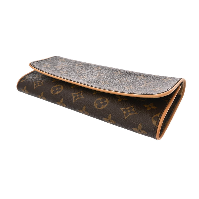 LOUIS VUITTON ルイヴィトン モノグラム ポシェットツイン GM 2WAY ブラウン M51852 レディース モノグラムキャンバス ショルダーバッグ ABランク 中古 銀蔵
