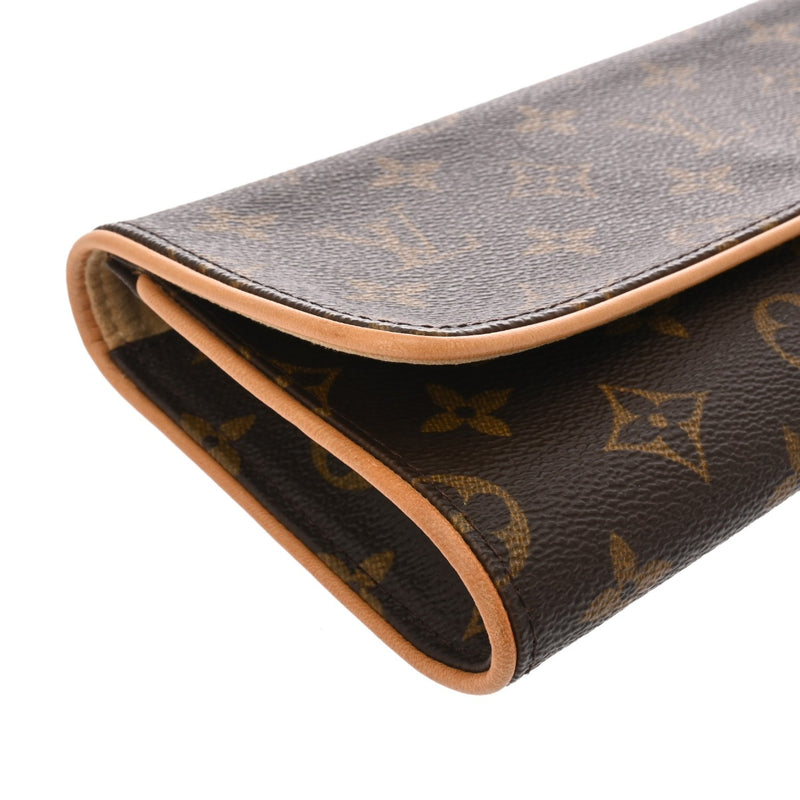 LOUIS VUITTON ルイヴィトン モノグラム ポシェットツイン GM 2WAY ブラウン M51852 レディース モノグラムキャンバス ショルダーバッグ ABランク 中古 銀蔵