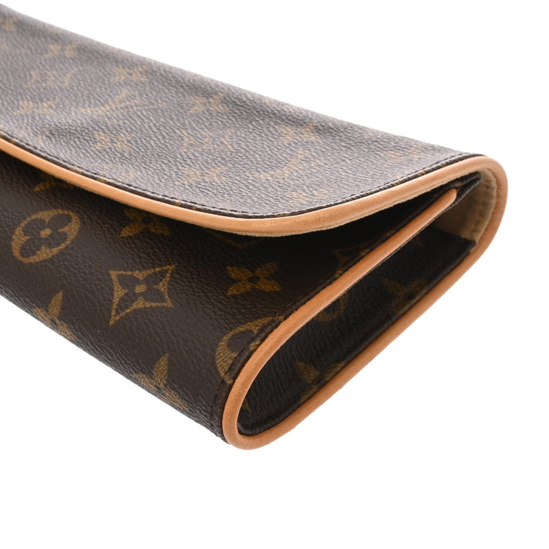 LOUIS VUITTON ルイヴィトン モノグラム ポシェットツイン GM 2WAY ブラウン M51852 レディース モノグラムキャンバス ショルダーバッグ ABランク 中古 銀蔵